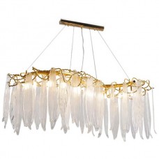 Φωτιστικό Κρεμαστό 8xG9 230V Χρυσαφί με Κρύσταλλα 955ANTONIO8